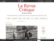 Tablet Screenshot of larevuecritique.fr